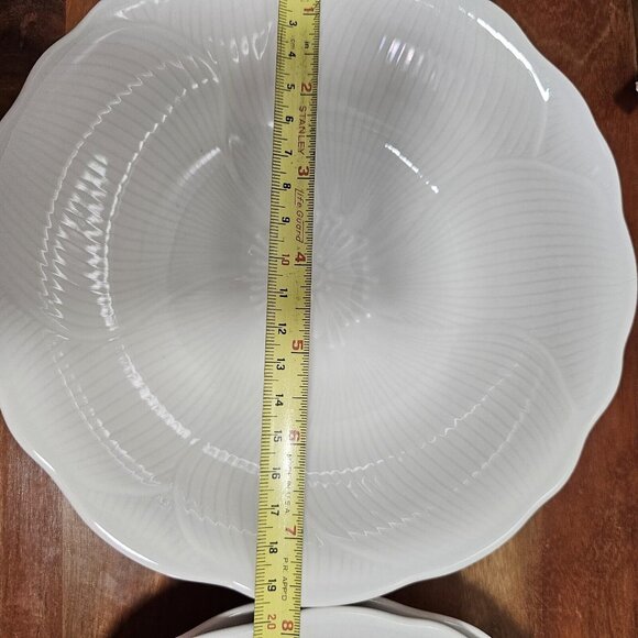 4) Mikasa Magnolia Coupe Soup Bowls 7.75" flower emboss Spring Line Larry Laslo - Picture 9 of 10